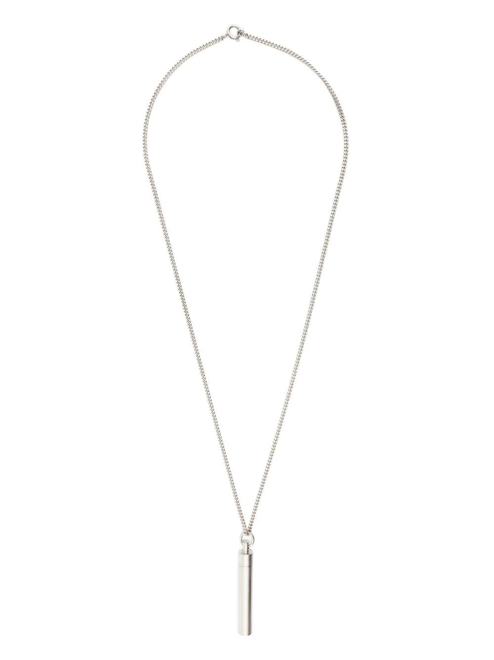 VETEMENTS Powder Necklace Silver - MAISONDEFASHION.COM