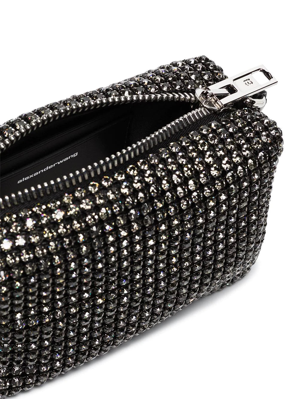 ALEXANDER WANG WOMEN Heiress Rhinestone-embellished Mini Bag Black - MAISONDEFASHION.COM