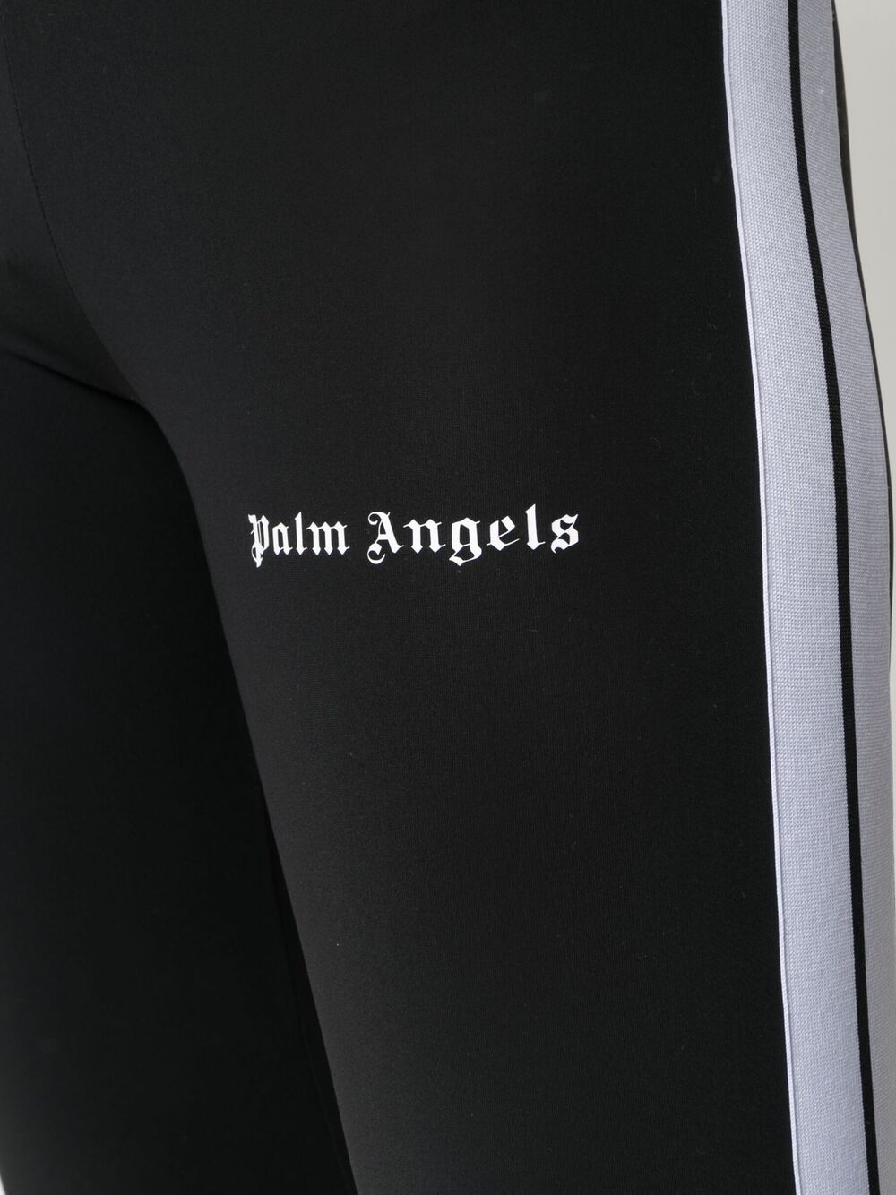 PALM ANGELS WOMEN Urban Side Stripe Performance Leggings Black - MAISONDEFASHION.COM