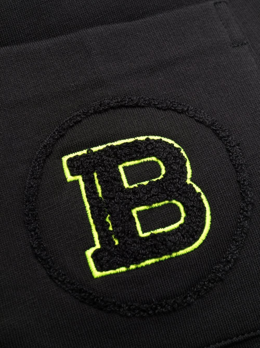 BALMAIN Fluo Logo Sweatpants Black - MAISONDEFASHION.COM