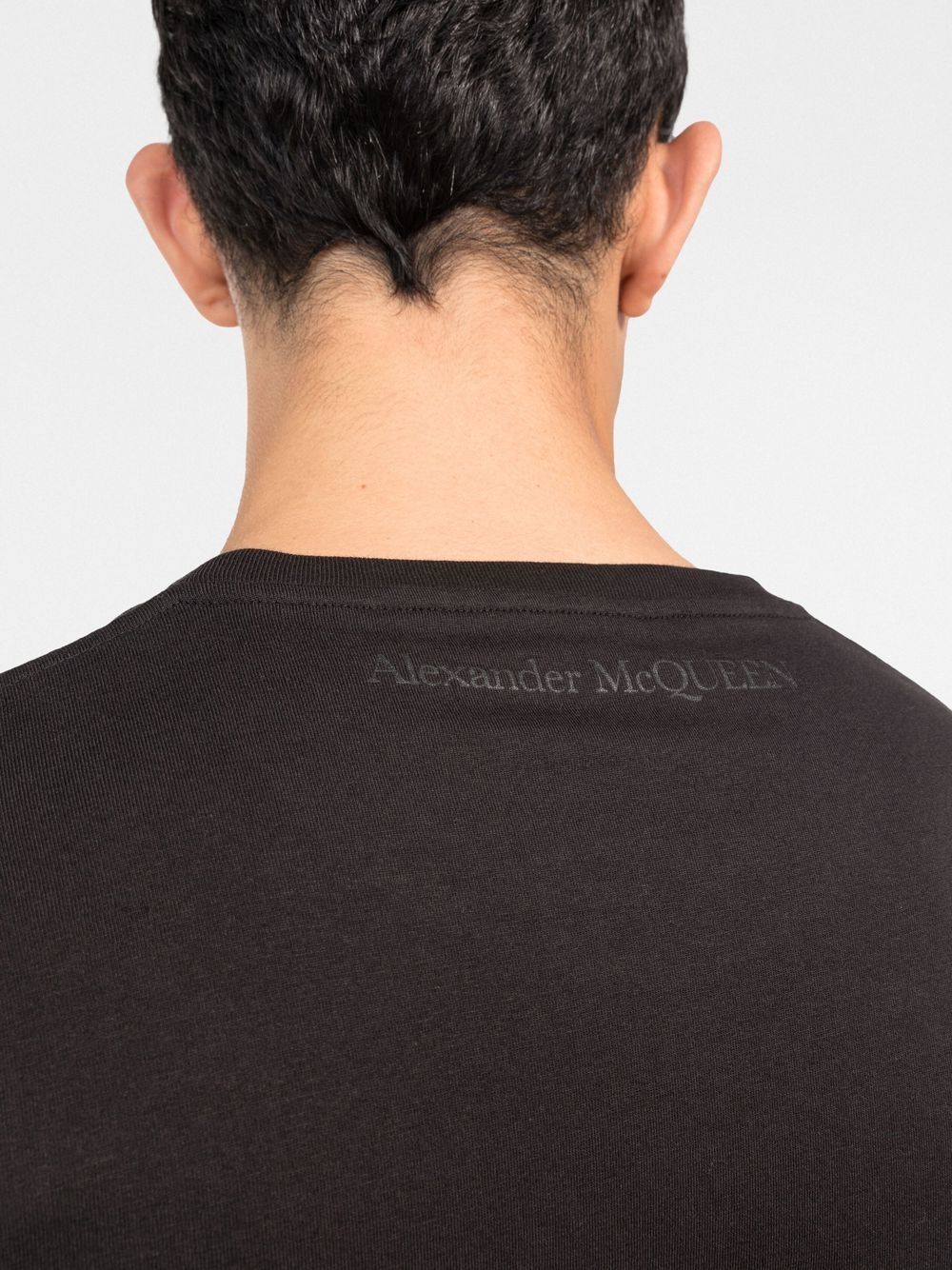 ALEXANDER MCQUEEN Heart Patch T-shirt Black - MAISONDEFASHION.COM