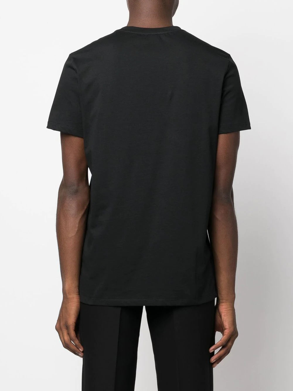 BALMAIN Flock T-Shirt Black/White - MAISONDEFASHION.COM