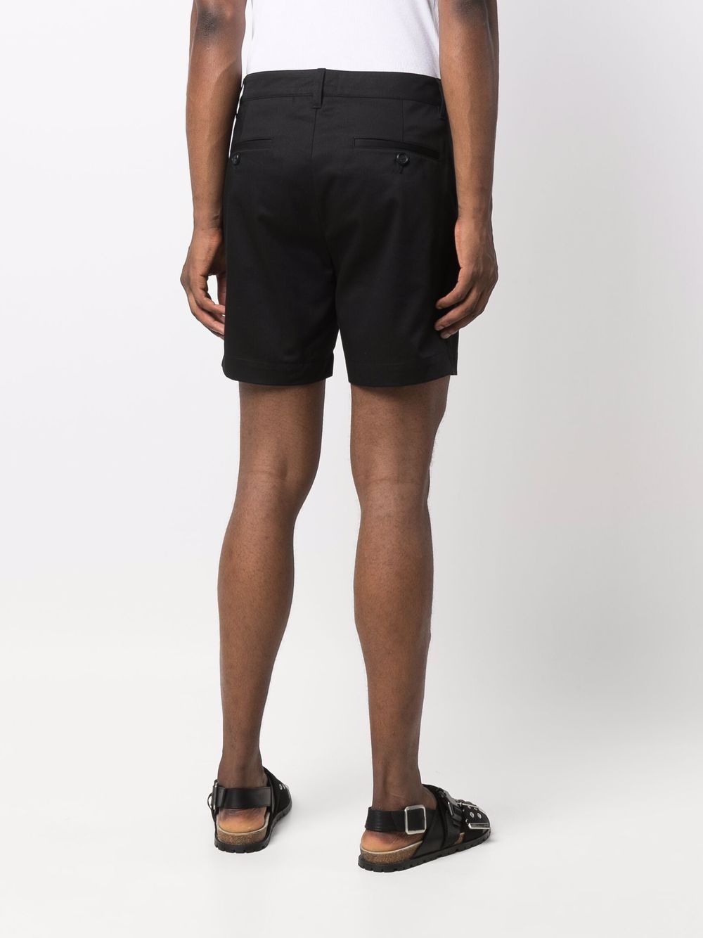 AMI Chino Short Pants Black - MAISONDEFASHION.COM
