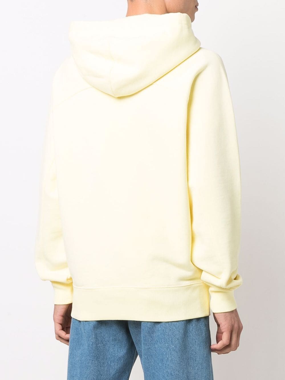 AMI De Coeur Hoodie Pale Yellow - MAISONDEFASHION.COM