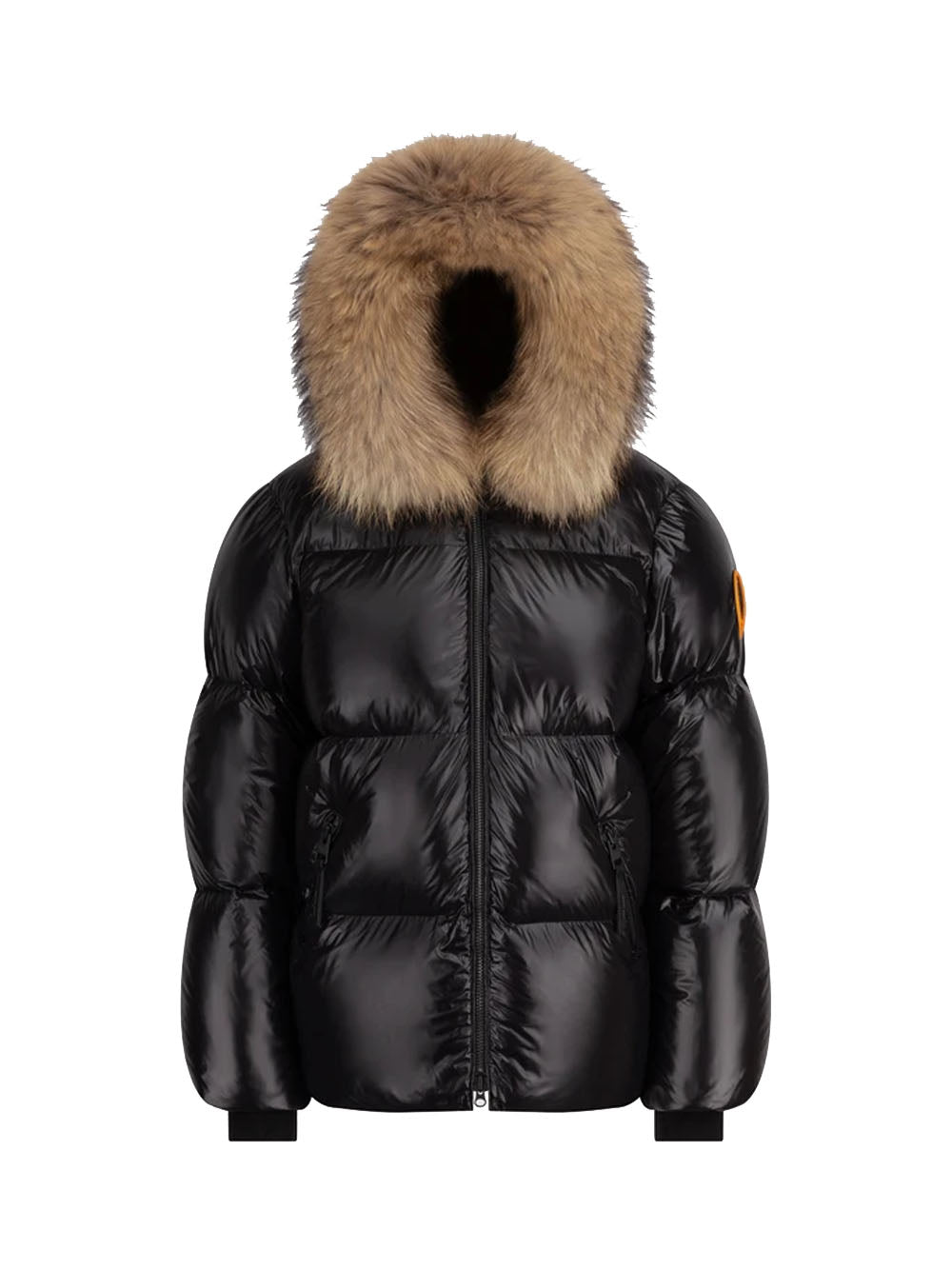 ARCTIC ARMY WOMEN Puffer Jacket With Fur Black - MAISONDEFASHION.COM