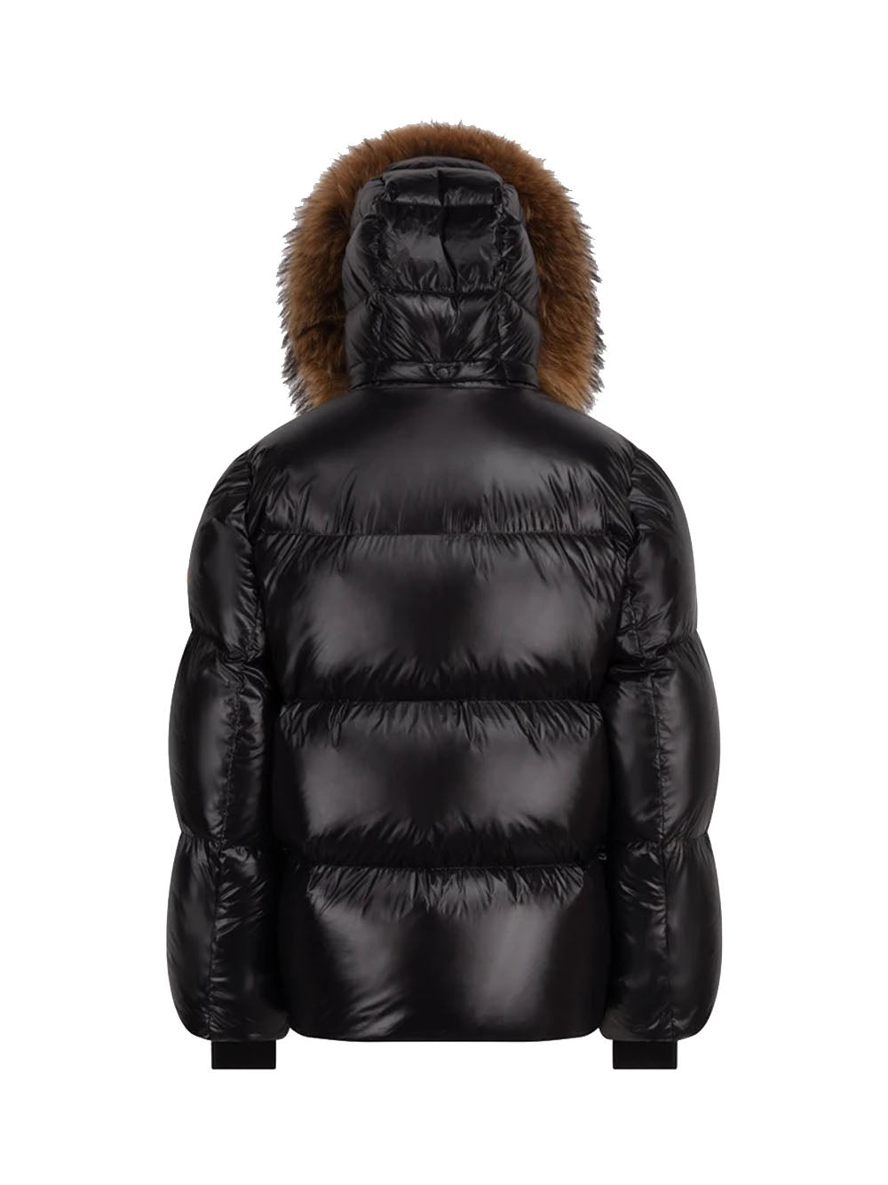 ARCTIC ARMY WOMEN Puffer Jacket With Fur Black - MAISONDEFASHION.COM