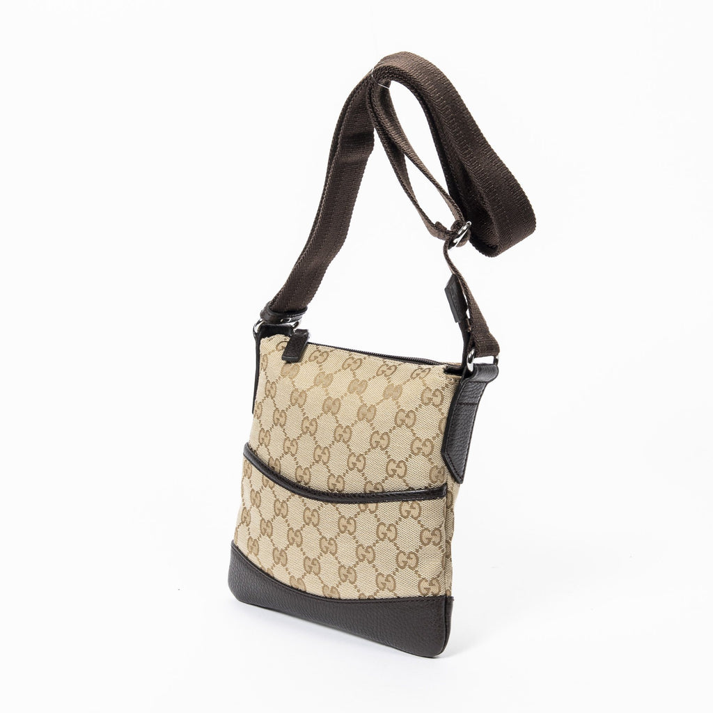 Gucci Brown GG Monogram Small Shoulder Bag