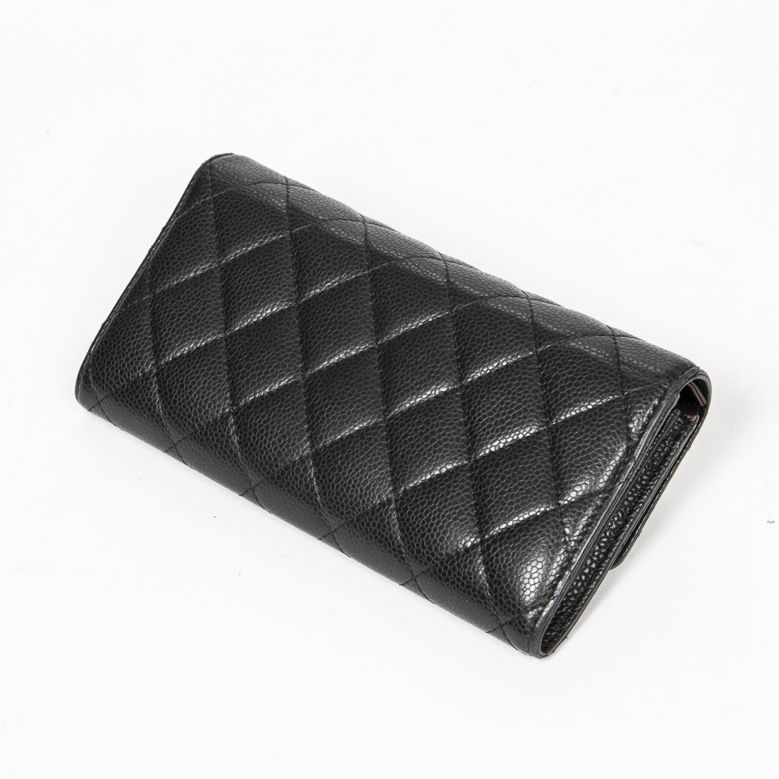 Chanel Pre-Loved Classic Flap Wallet Black - MAISONDEFASHION.COM