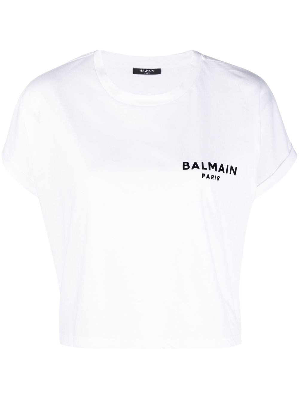 BALMAIN WOMEN Logo-print T-shirt White - MAISONDEFASHION.COM