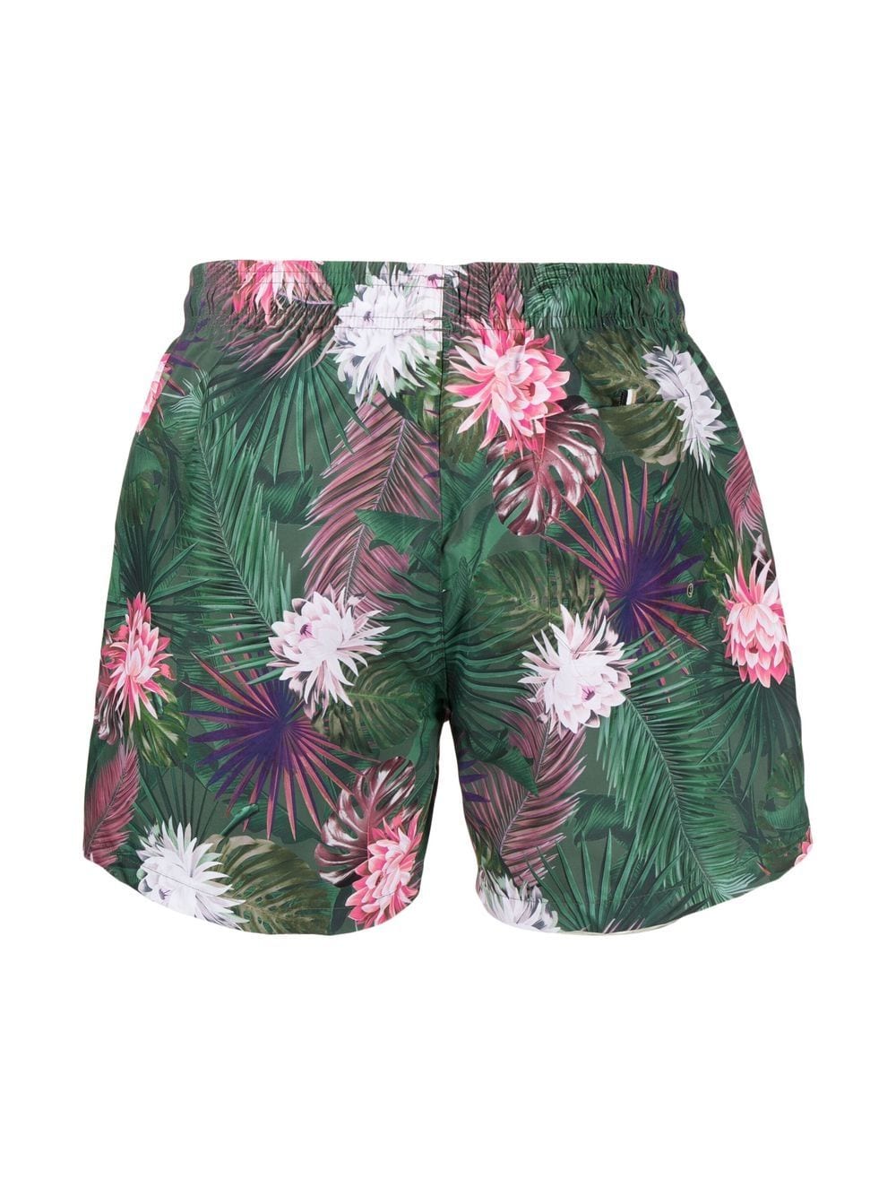 BOSS Floral-print Swim Shorts Green - MAISONDEFASHION.COM