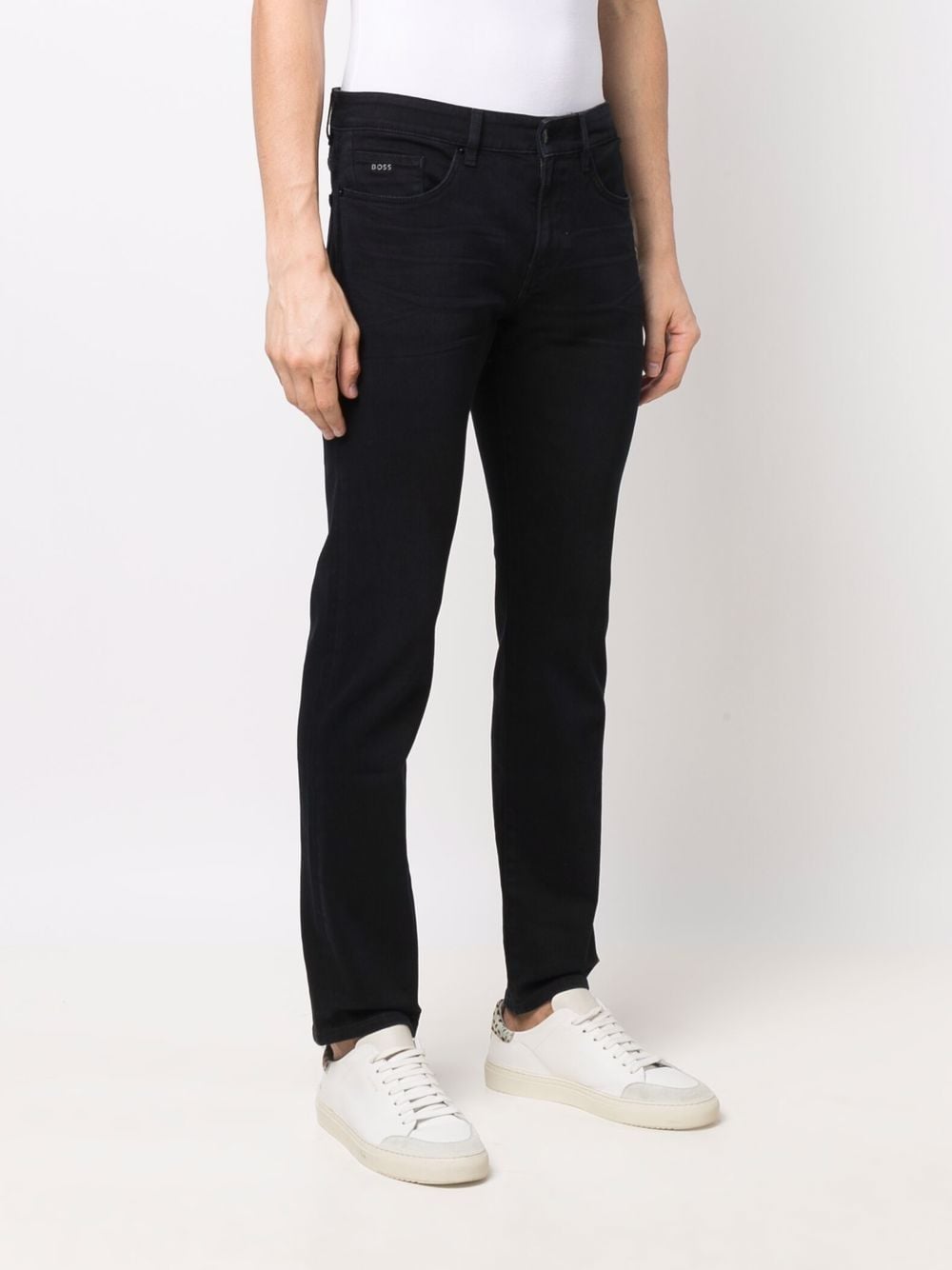 BOSS Low-rise Slim-cut Jeans - MAISONDEFASHION.COM