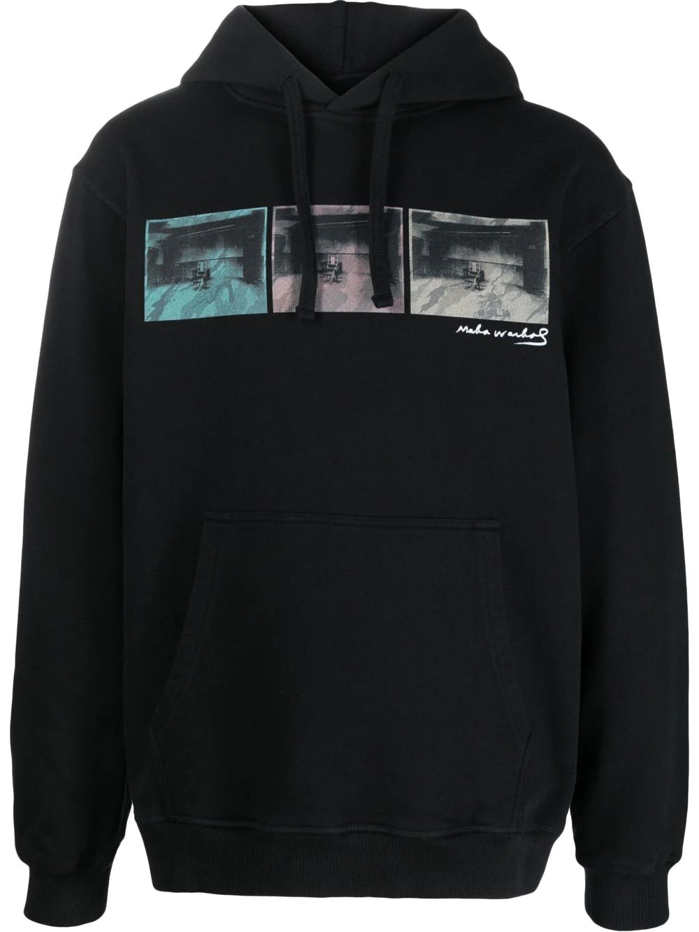 MAHARISHI Camo Electric Chair Hoodie Black - MAISONDEFASHION.COM