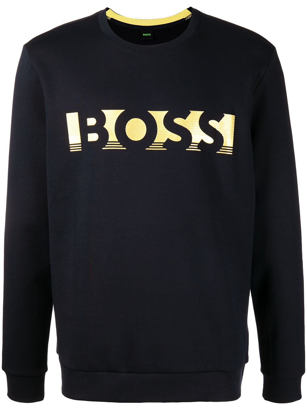 BOSS Logo-print Sweatshirt Dark Blue - MAISONDEFASHION.COM