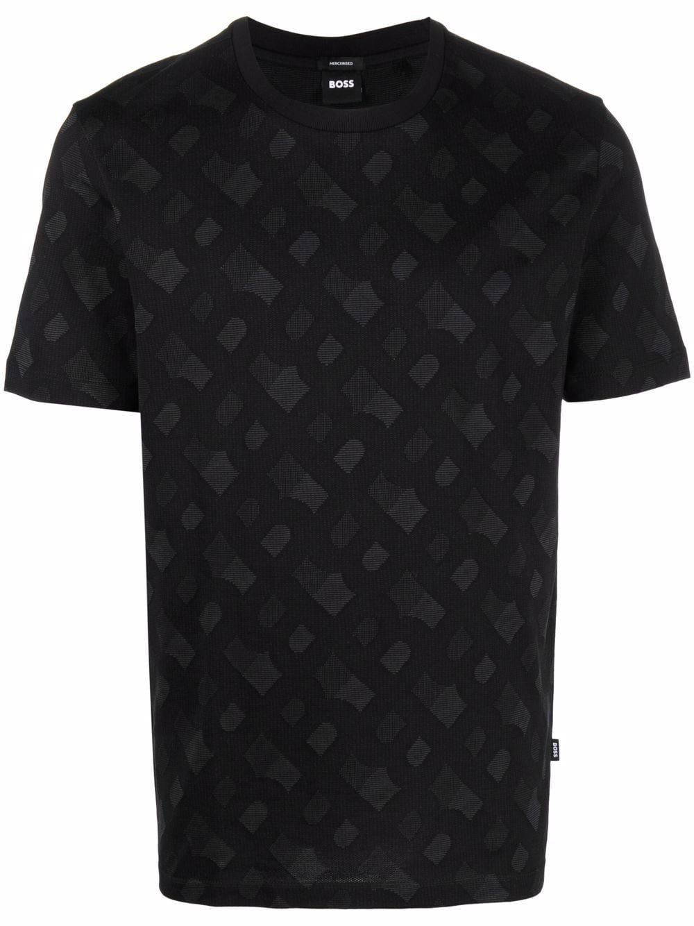 BOSS Graphic-print T-shirt Black - MAISONDEFASHION.COM