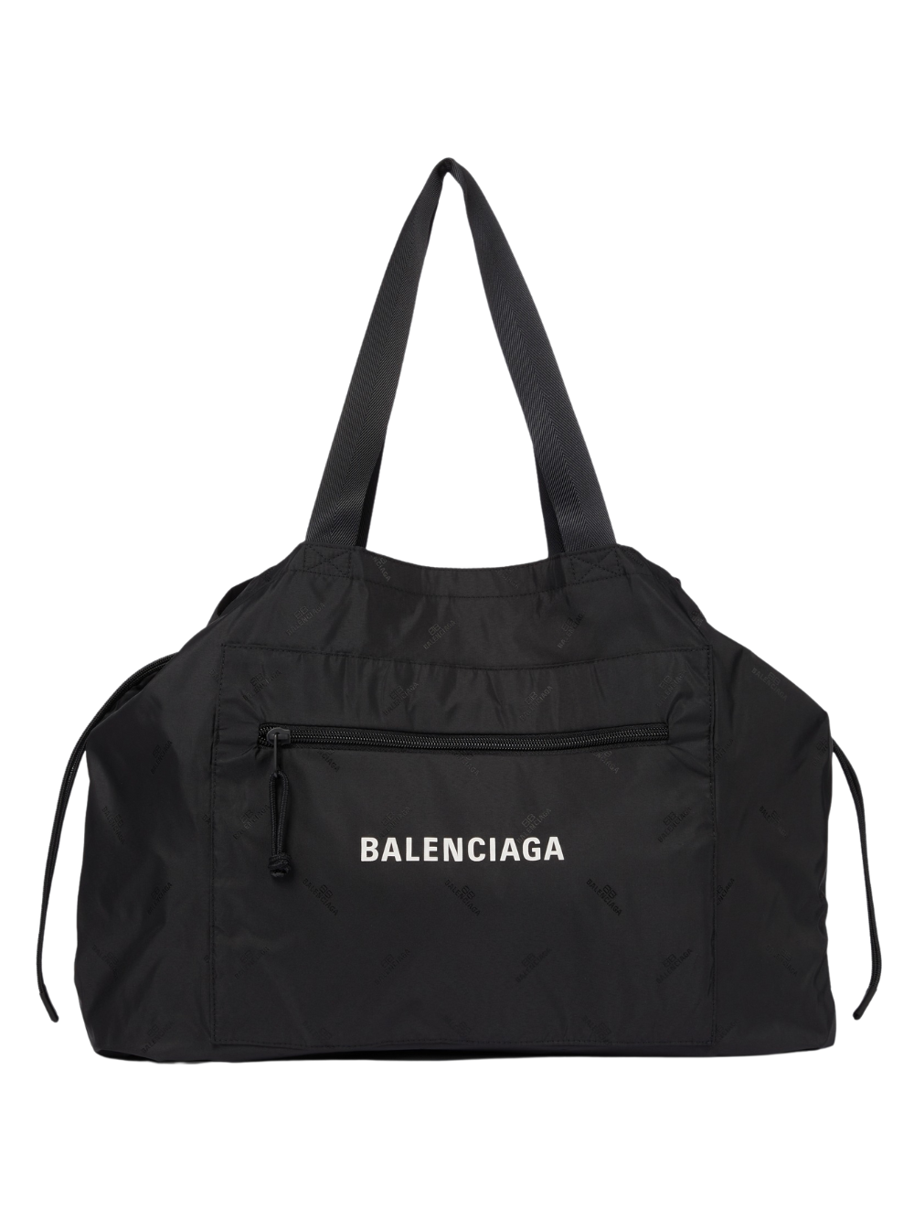 BALENCIAGA Street Style Plain Logo Tote Bag Black - MAISONDEFASHION.COM