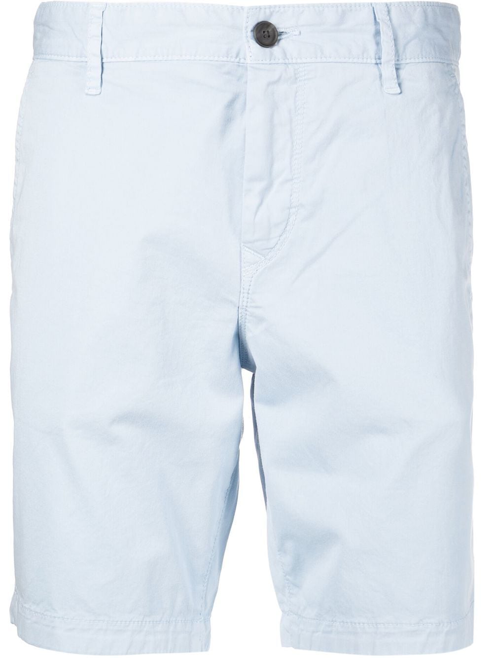 BOSS Straight-leg Bermuda Shorts Light Blue - MAISONDEFASHION.COM