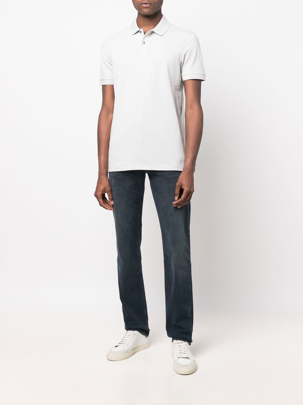 BOSS Mid-rise Slim-cut Jeans Blue - MAISONDEFASHION.COM