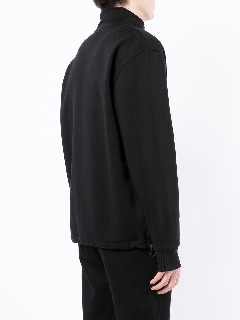 HUGO Half Zip Sweatshirt Black - MAISONDEFASHION.COM