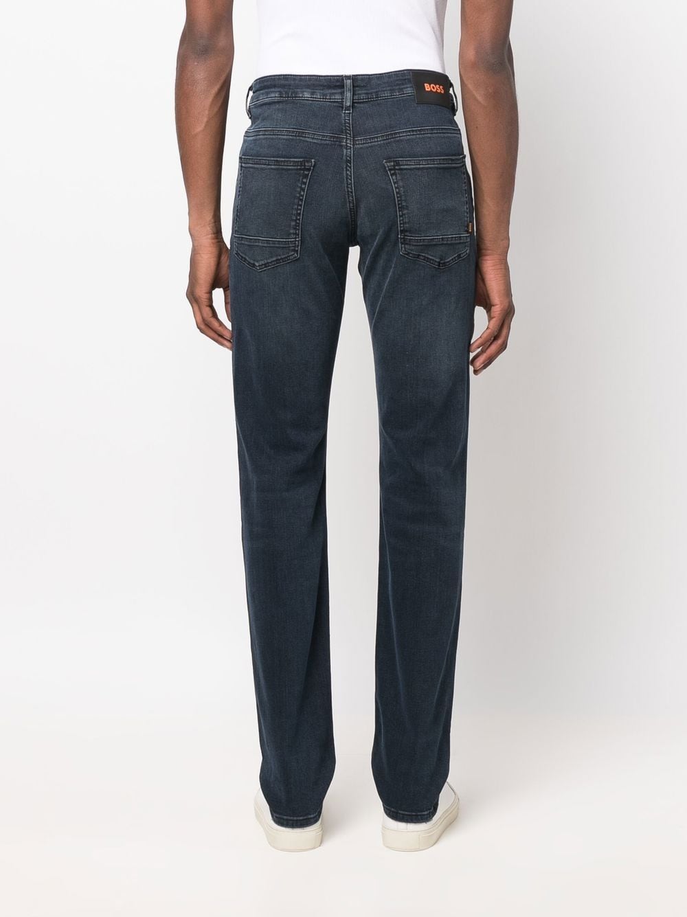 BOSS Mid-rise Slim-cut Jeans Blue - MAISONDEFASHION.COM