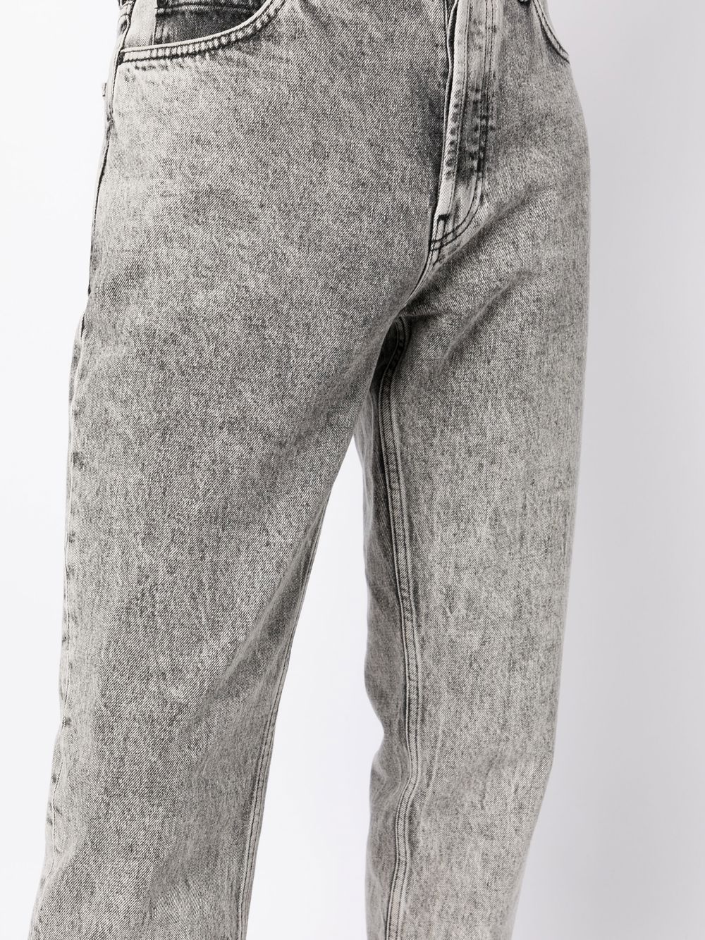 HUGO Slim-fit Acid Washed Jeans Grey - MAISONDEFASHION.COM