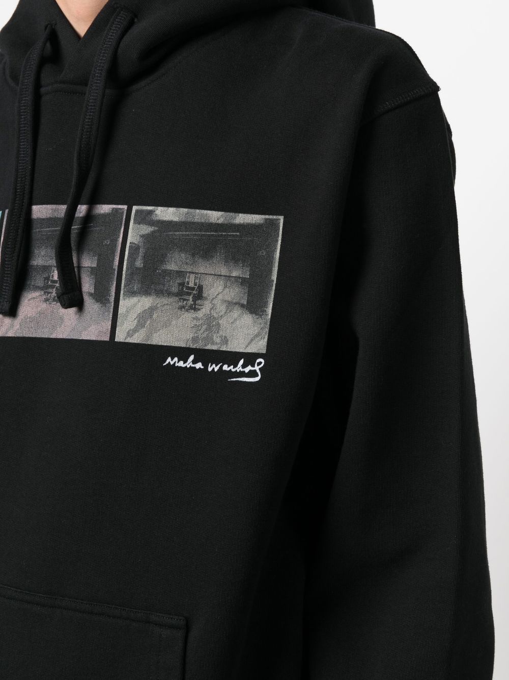 MAHARISHI Camo Electric Chair Hoodie Black - MAISONDEFASHION.COM