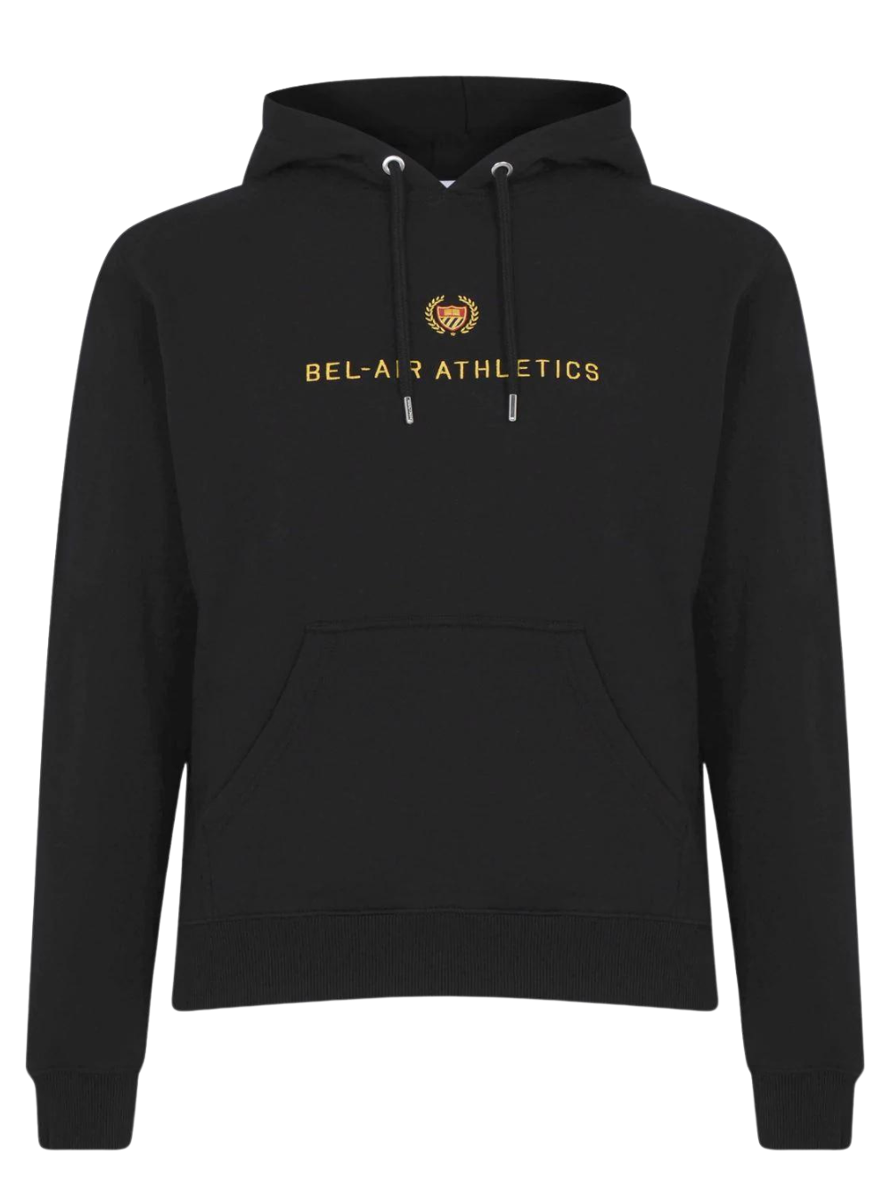 BEL-AIR ATHLETICS Academy Crest Hoodie Black - MAISONDEFASHION.COM