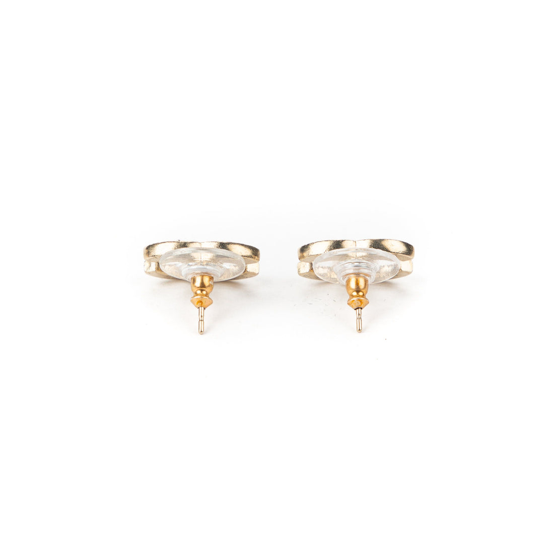 CHANEL Pre-Loved Crystal Earrings Gold - MAISONDEFASHION.COM