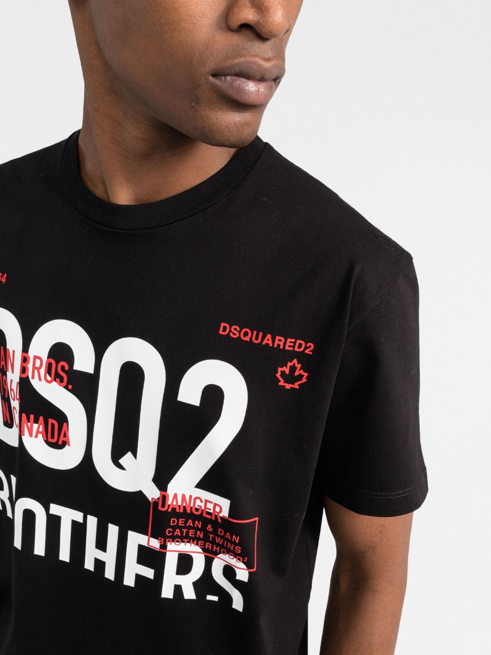 DSQUARED2 Logo-Print T-Shirt - MAISONDEFASHION.COM