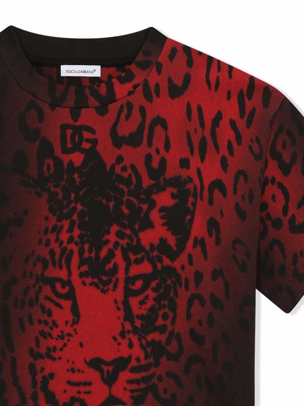 DOLCE & GABBANA KIDS Leopard-print Logo T-shirt - MAISONDEFASHION.COM