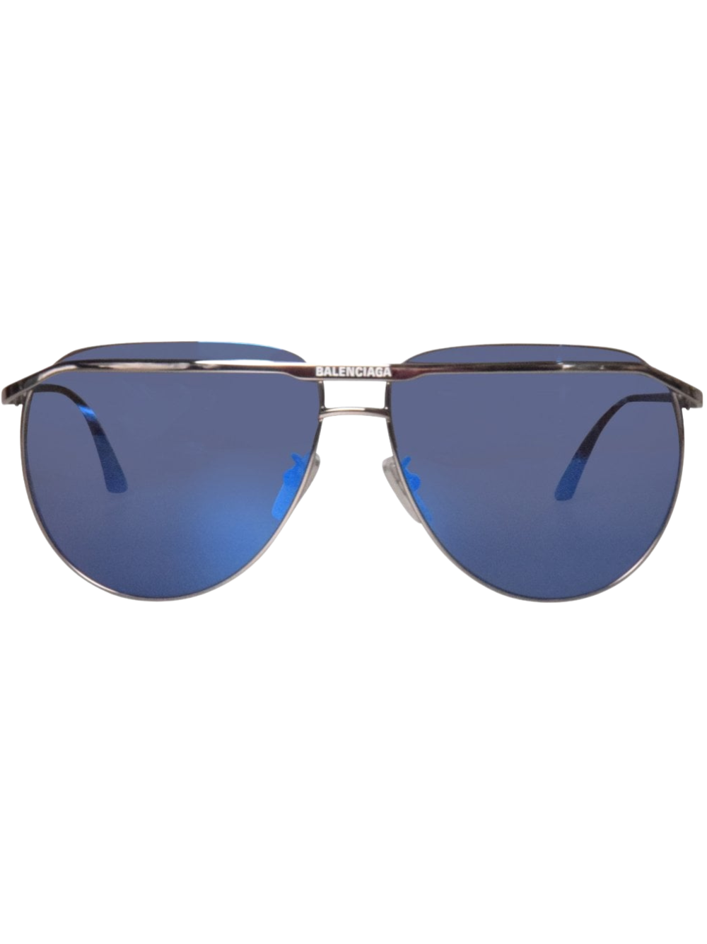 BALENCIAGA Pilot Frame Aviator Sunglasses Blue - MAISONDEFASHION.COM