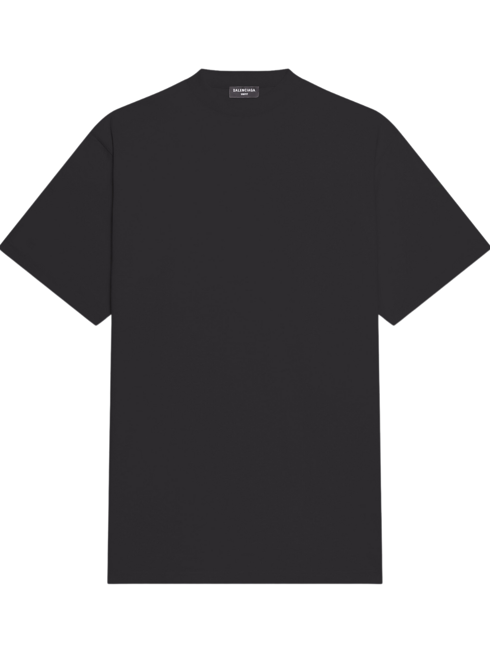 BALENCIAGA Long Boxy T-Shirt Black/White - MAISONDEFASHION.COM