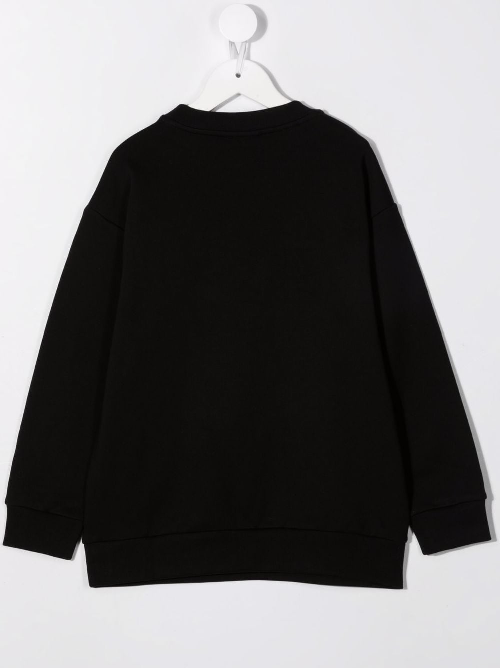 FENDI KIDS Embossed Logo Sweatshirt Black - MAISONDEFASHION.COM