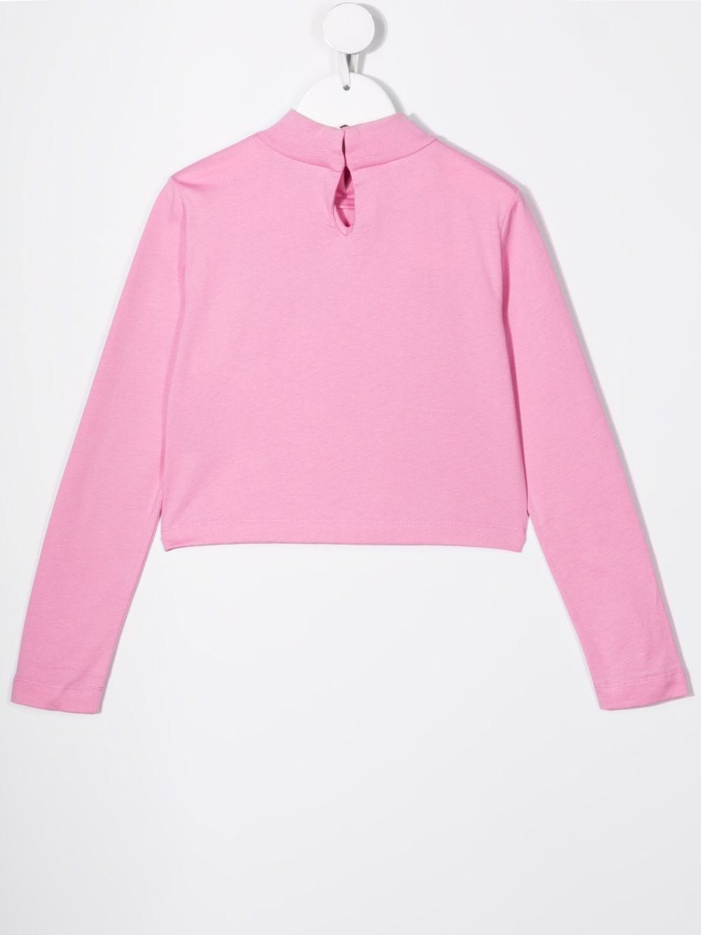 FENDI KIDS Embossed Logo Sweatshirt Pink - MAISONDEFASHION.COM