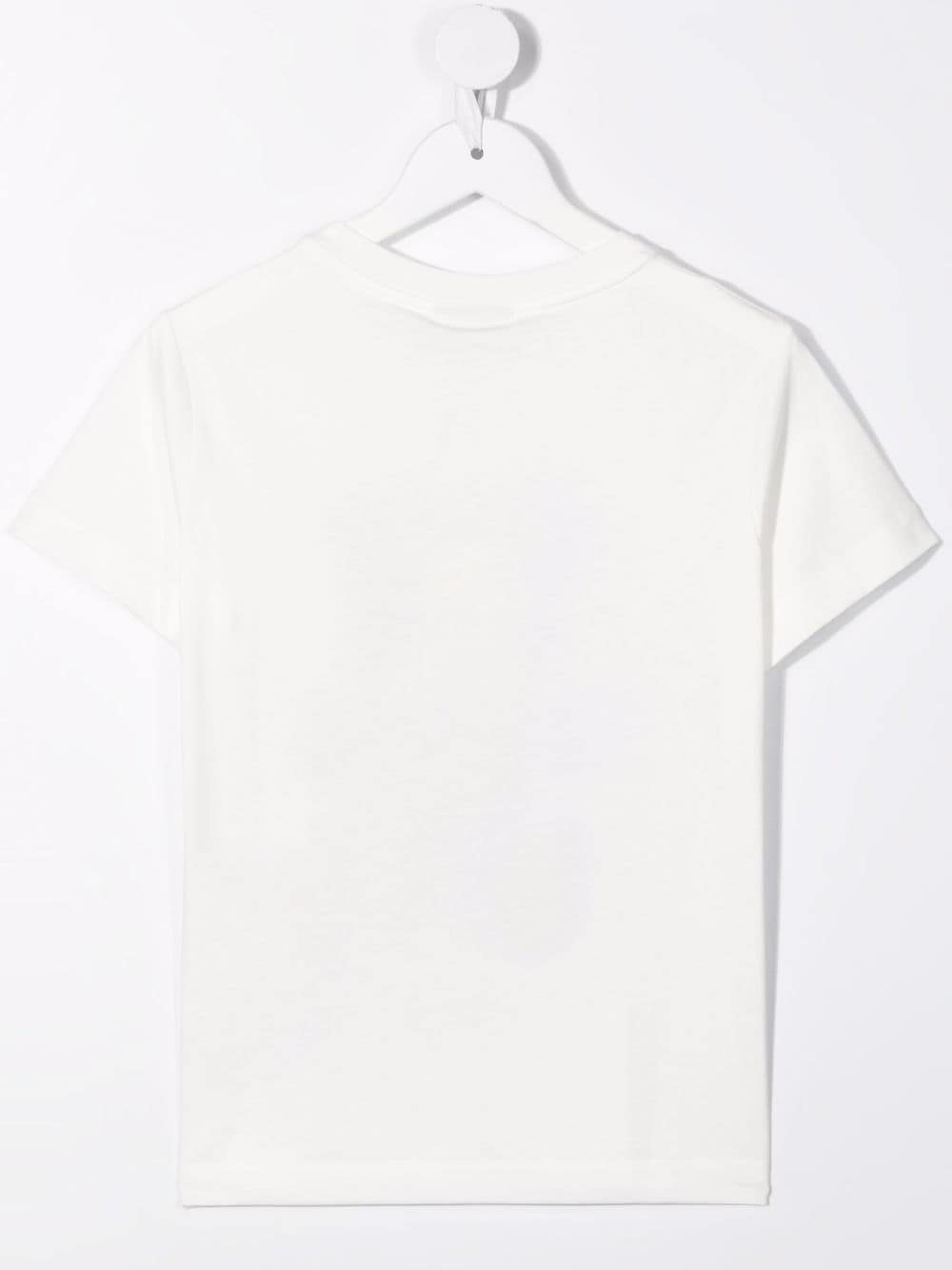 FENDI KIDS Logo Crew-neck T-shirt White - MAISONDEFASHION.COM