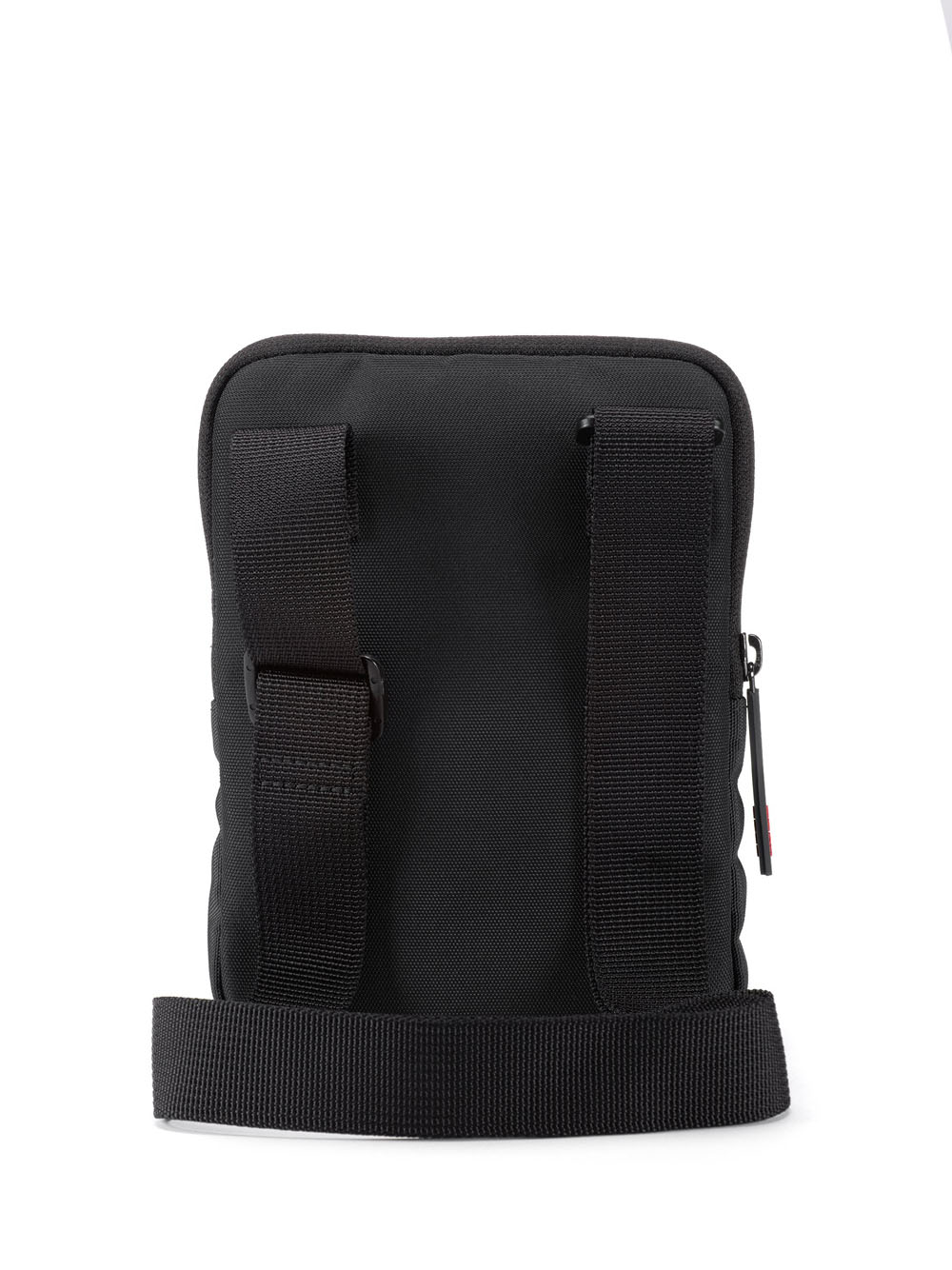HUGO Recycled nylon Logo Backpack Black - MAISONDEFASHION.COM
