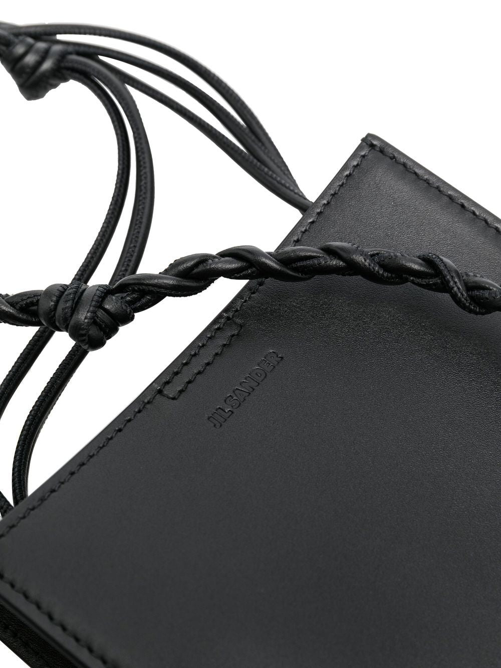 JIL SANDER Braided-strap Shoulder Bag Black - MAISONDEFASHION.COM