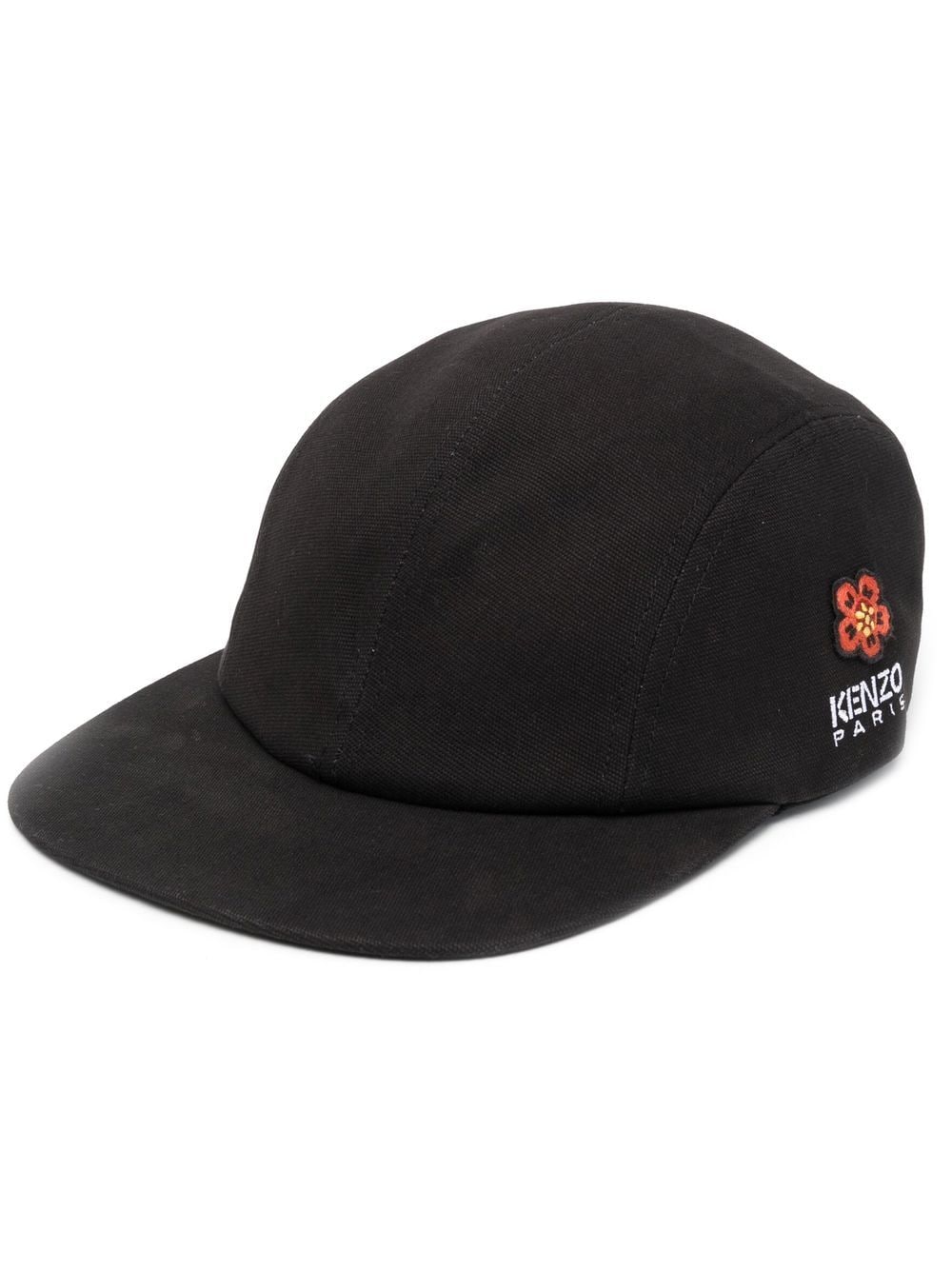 KENZO Side Embroidered-logo Detail Baseball Cap Black - MAISONDEFASHION.COM