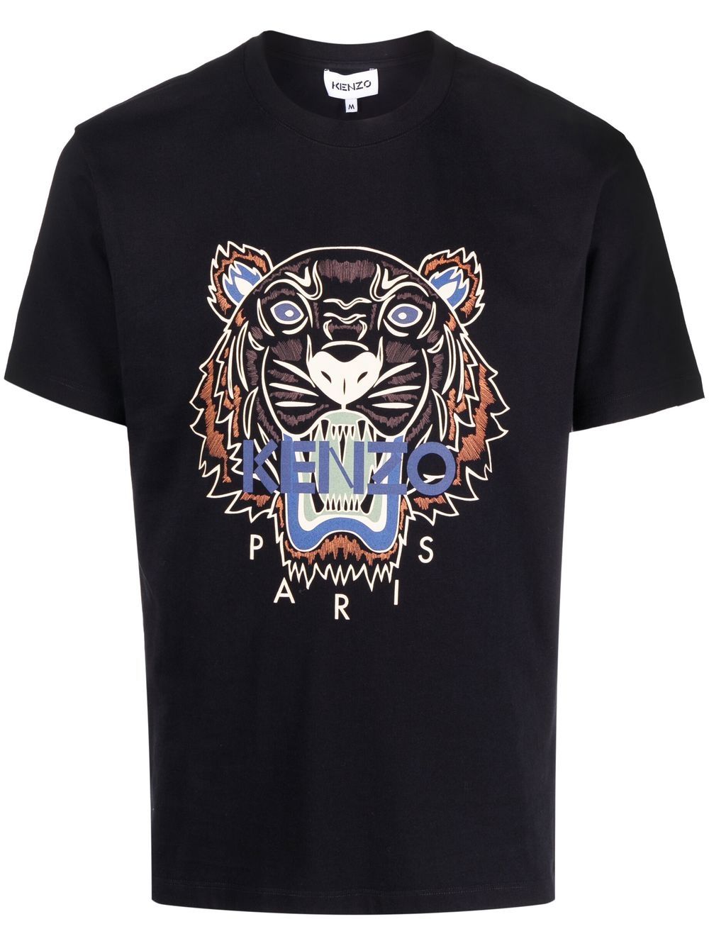 KENZO Tiger Head Motif T-shirt Black - MAISONDEFASHION.COM