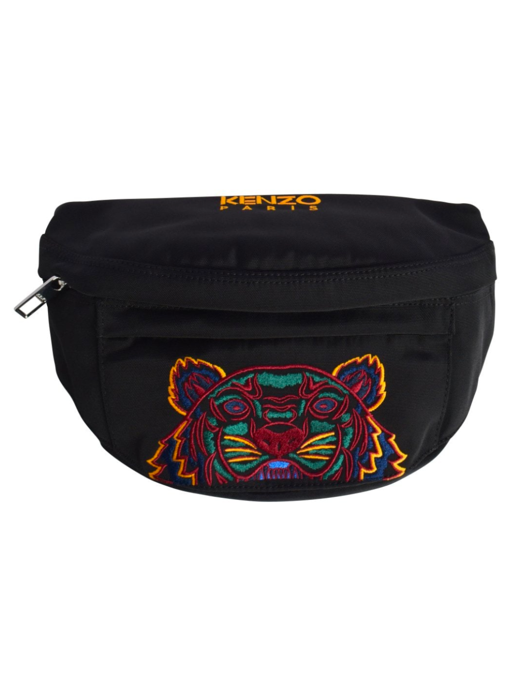 KENZO Embroidered Tiger Bumbag Black - MAISONDEFASHION.COM