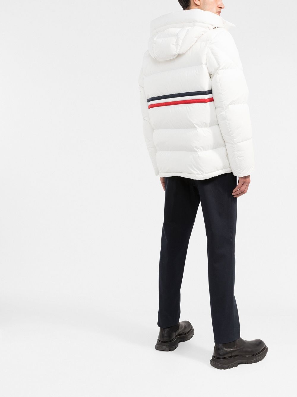 MONCLER Drawstring-waistband Tapered Trousers Blue - MAISONDEFASHION.COM