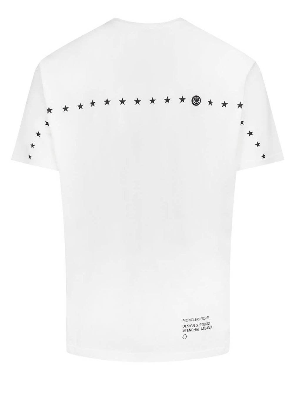 MONCLER GENIUS X 7 MONCLER FRGMT Logo T-Shirt White - MAISONDEFASHION.COM