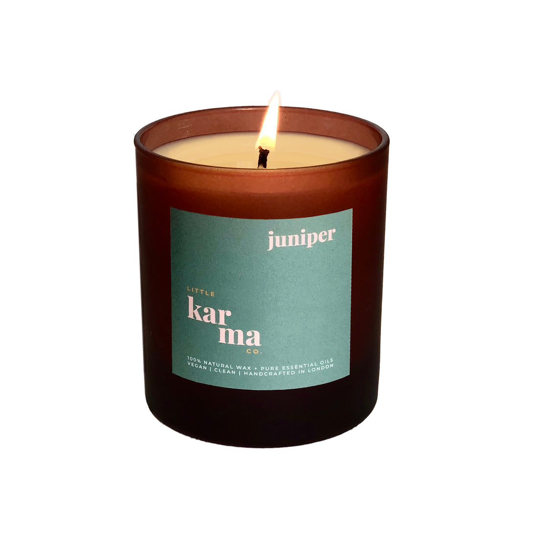 LITTLE KARMA CO. LTD Juniper Grounding Cedarwood & Fir Refillable Candle - Midi - MAISONDEFASHION.COM