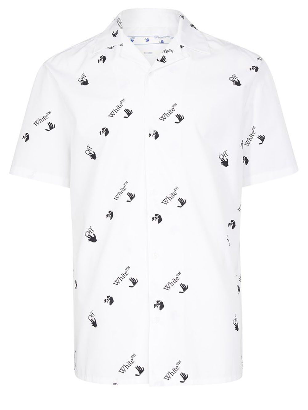 OFF-WHITE All Over Logo Holiday Shirt White - Maison De Fashion 