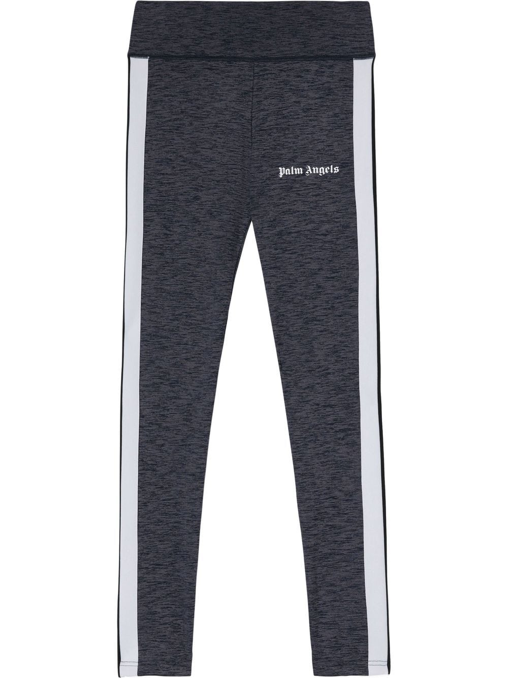 PALM ANGELS WOMEN Melange Track Leggings Grey - MAISONDEFASHION.COM