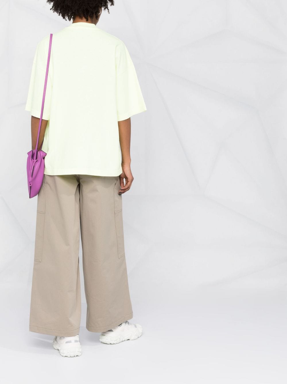 PALM ANGELS WOMEN GD Dancing Bears Loose Tee Yellow Flu - MAISONDEFASHION.COM