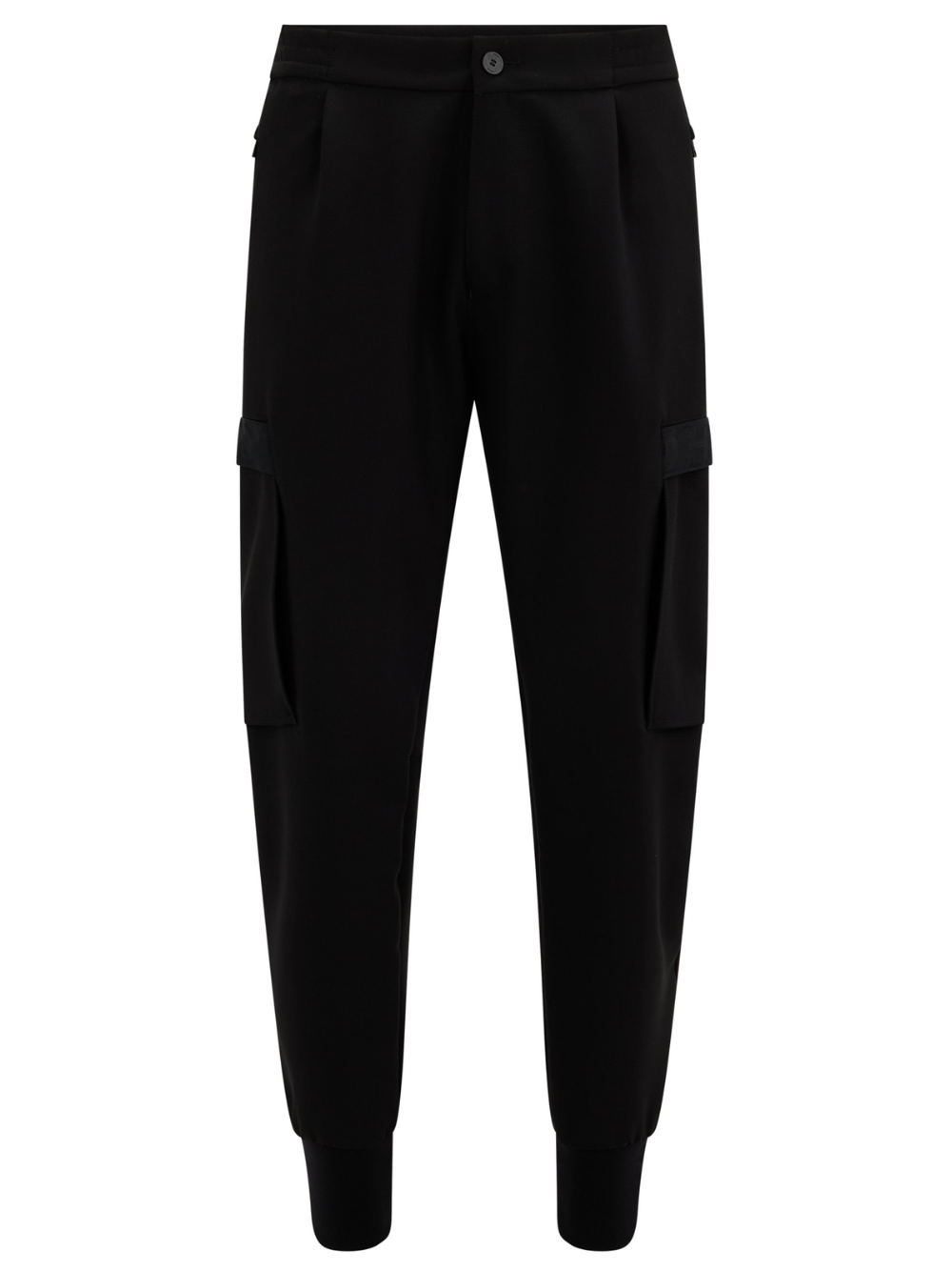 HUGO Slim-fit Cargo Trousers Black - MAISONDEFASHION.COM