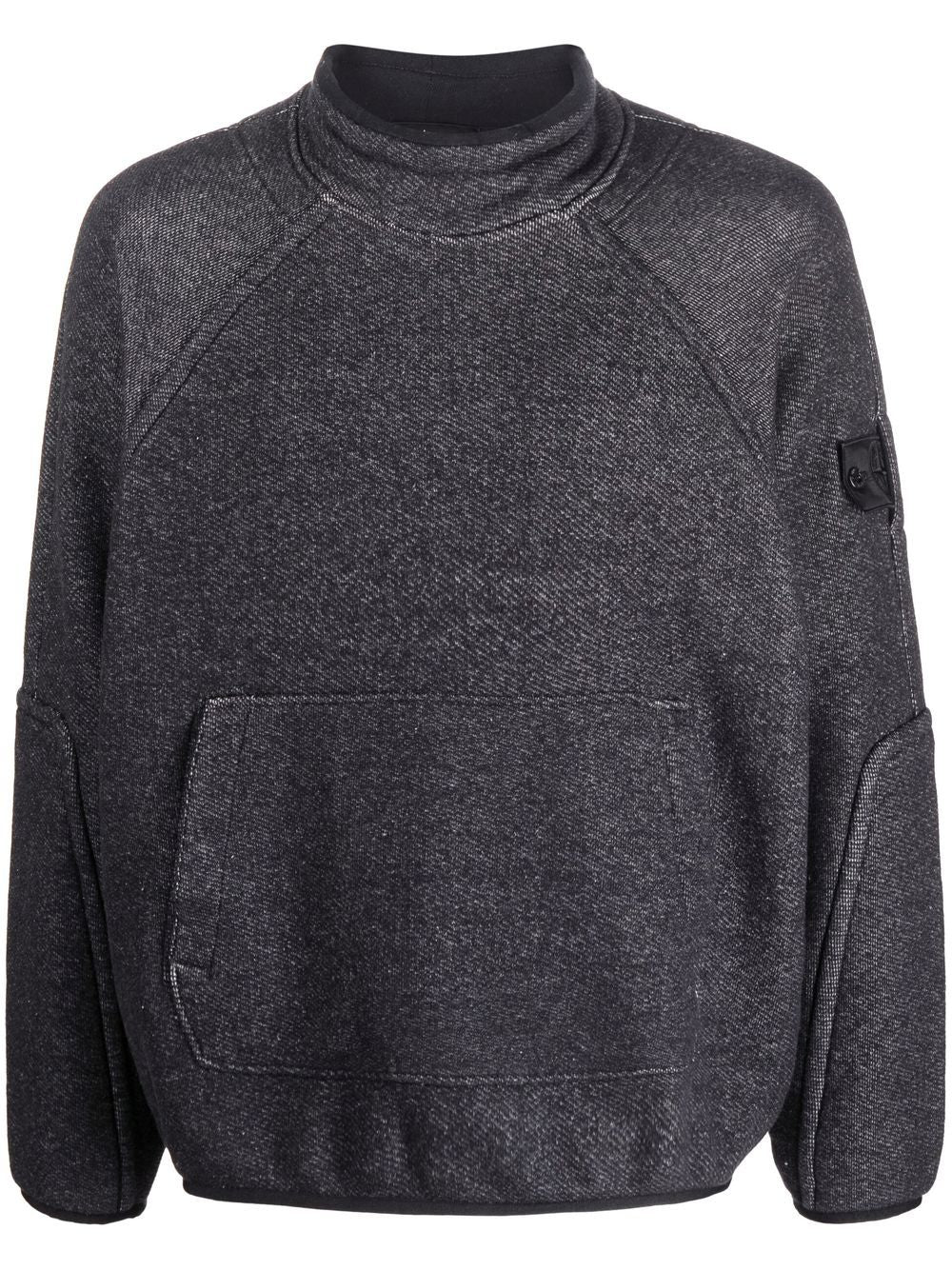 STONE ISLAND SHADOW PROJECT Funnel Neck Sweatshirt Black - MAISONDEFASHION.COM