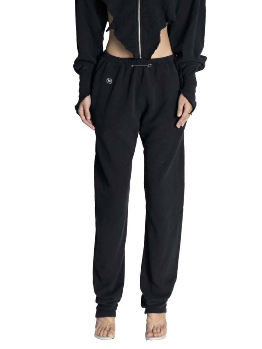 SAMI MIRO VINTAGE Organic Sweatpants Black - MAISONDEFASHION.COM