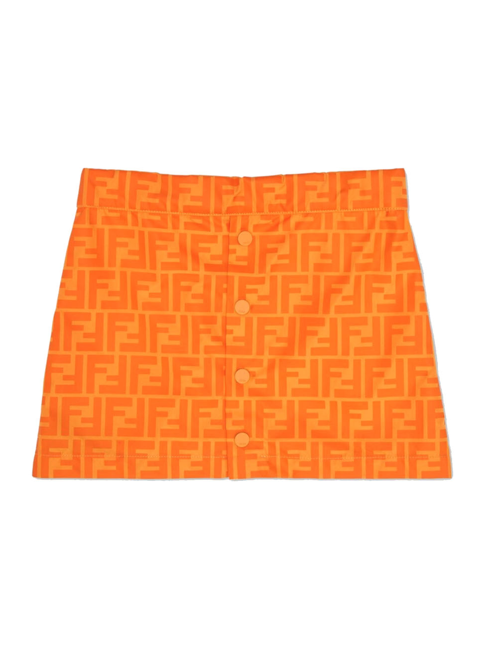 FENDI KIDS Mini Skirt Orange - MAISONDEFASHION.COM