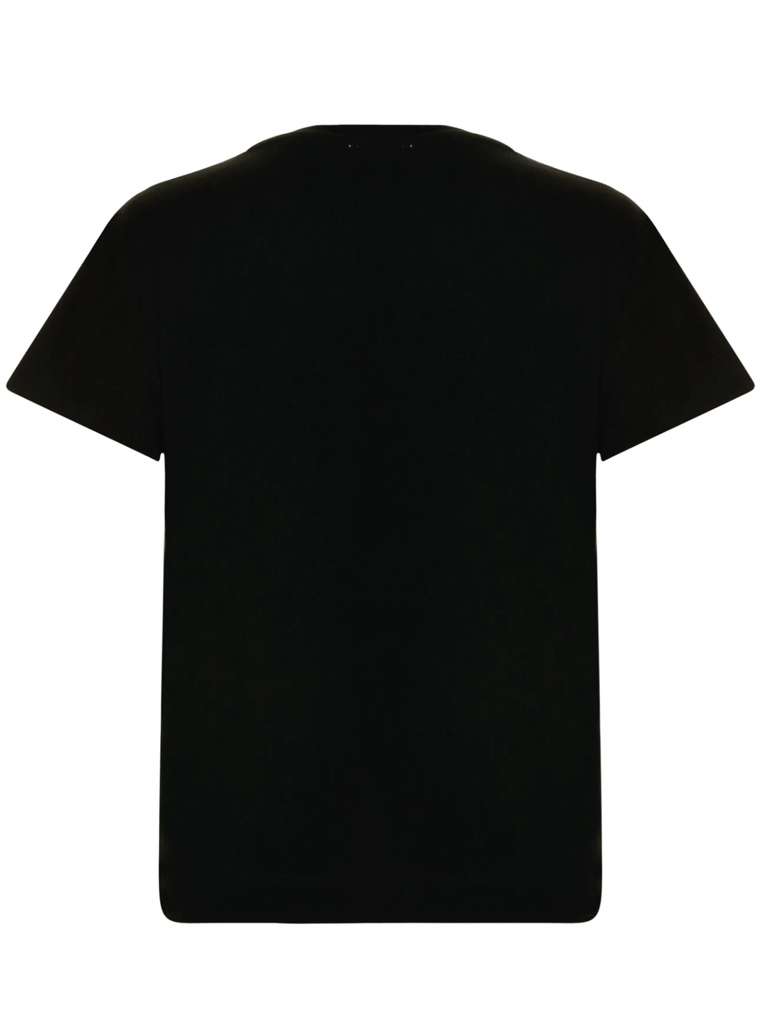 Lanvin Enfant logo print cotton T-shirt black - MAISONDEFASHION.COM